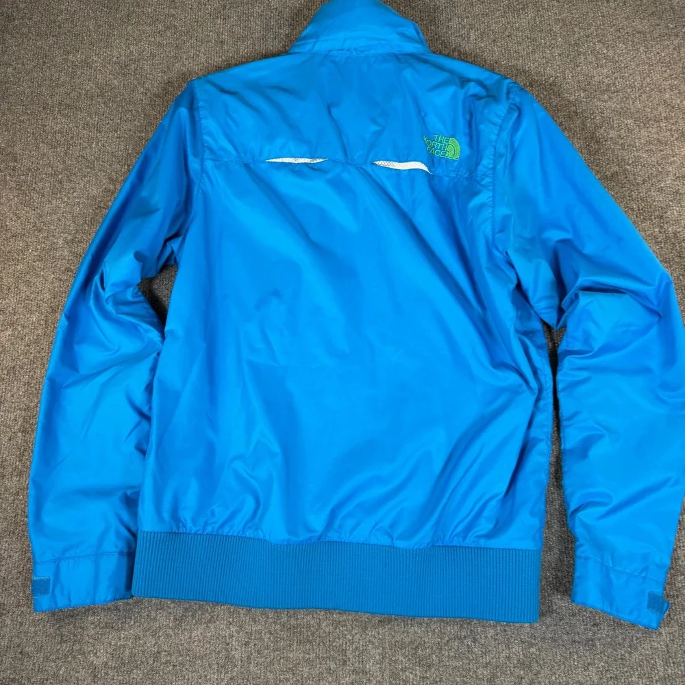 The North Face Mens Blue Windbreaker Hooded Jacket S12 AYJE Small #3140